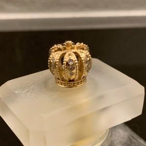 Authentic Pandora Gold 14ct Majestic Diamond Crown